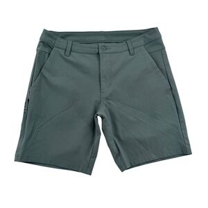 BYLT Premium Basics Everyday Shorts 33 Men Dark Sage Green Preformance Casual